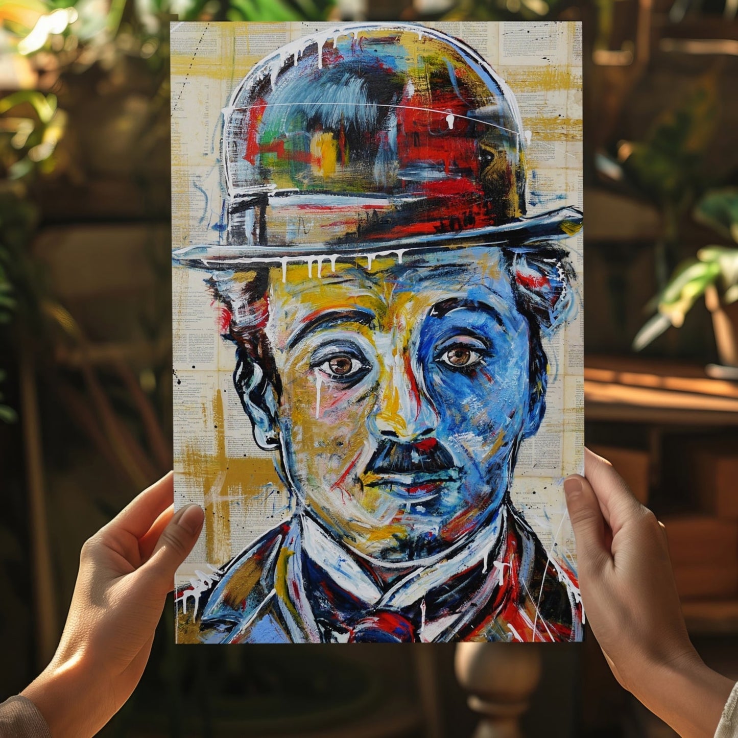 Vintage Silent Comedian Aluminum Print