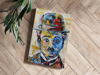 Vintage Silent Comedian Aluminum Print