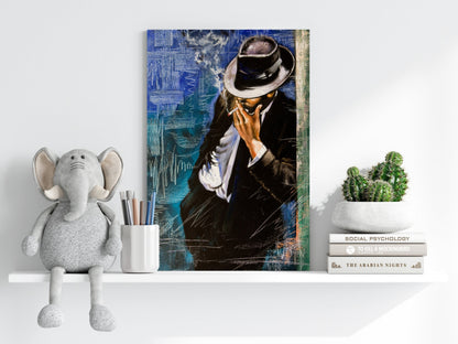 Standing Man Aluminum Print