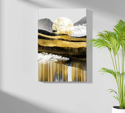 Abstract Valley Aluminum Print
