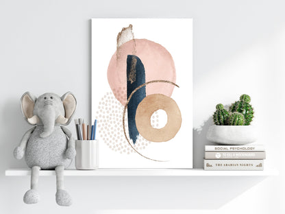 Line Art Modern Shape V2 Aluminum Print