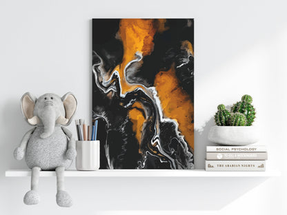 Abstract Marble Pattern V1 Aluminum Print