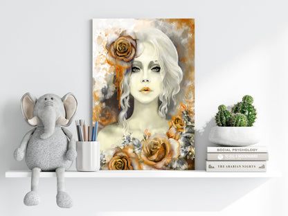 Woman Portrait Aluminum Print