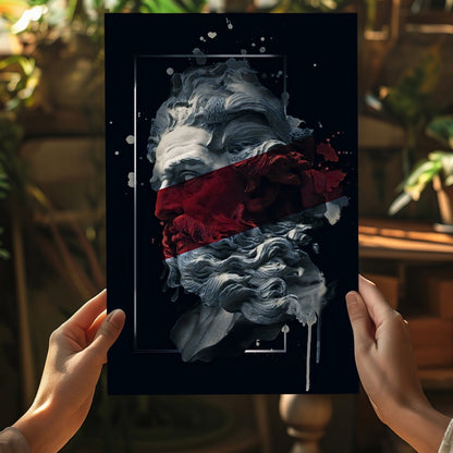 Poseidon Red Aluminum Print