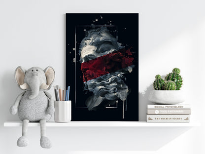 Poseidon Red Aluminum Print