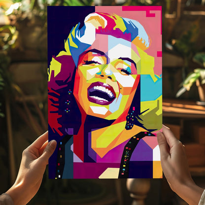 Hollywood Blonde Icon Aluminum Print