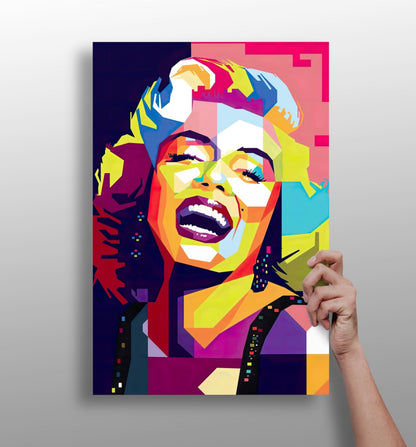 Hollywood Blonde Icon Aluminum Print
