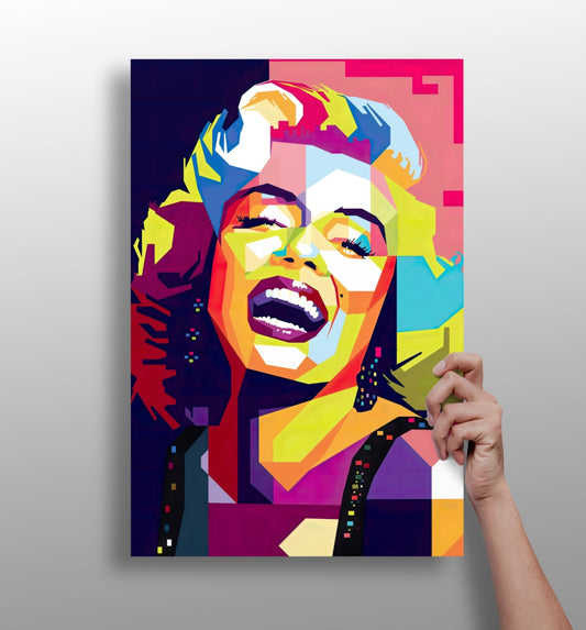 Hollywood Blonde Icon Aluminum Print