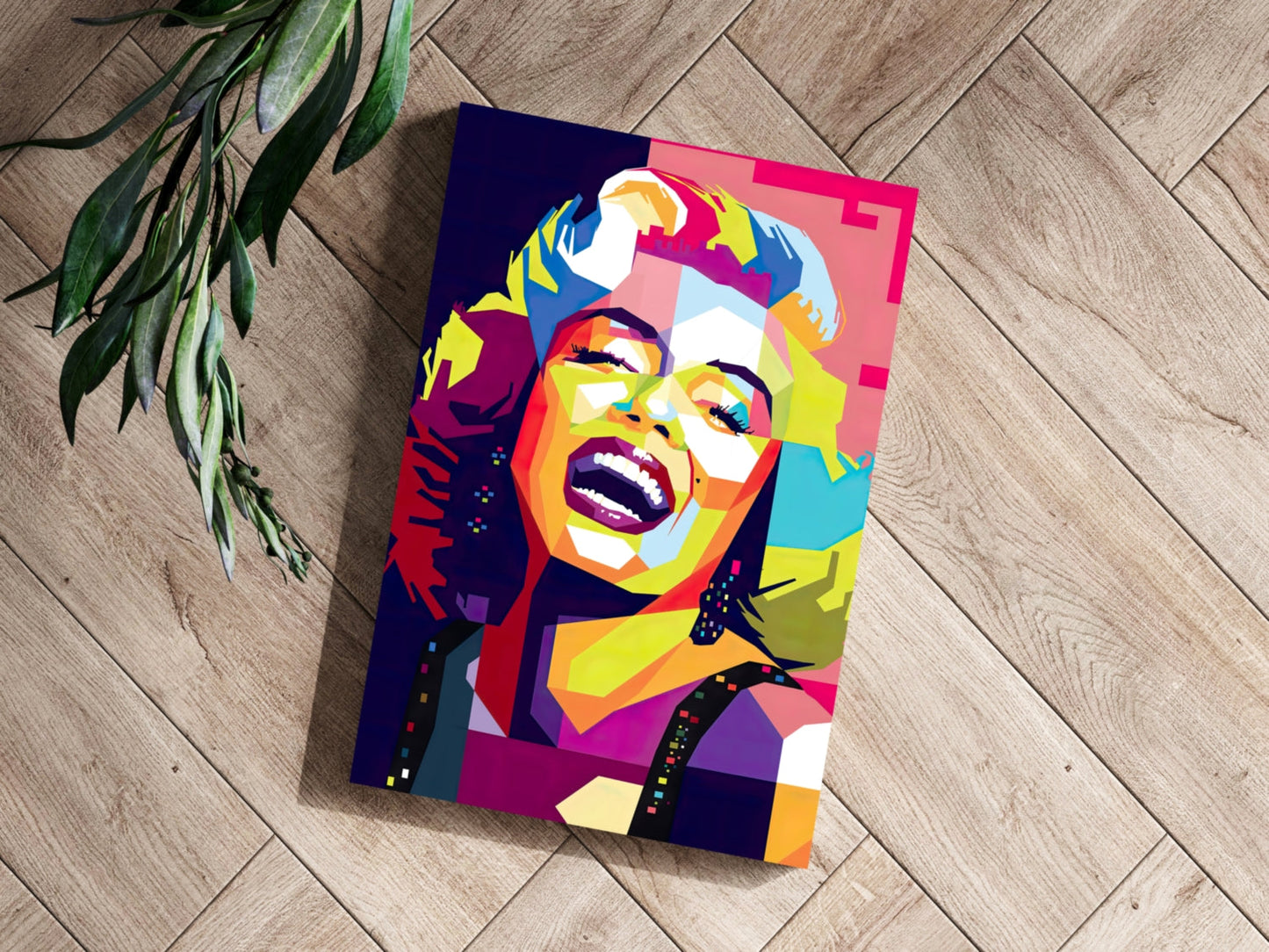 Hollywood Blonde Icon Aluminum Print