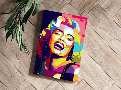 Hollywood Blonde Icon Aluminum Print