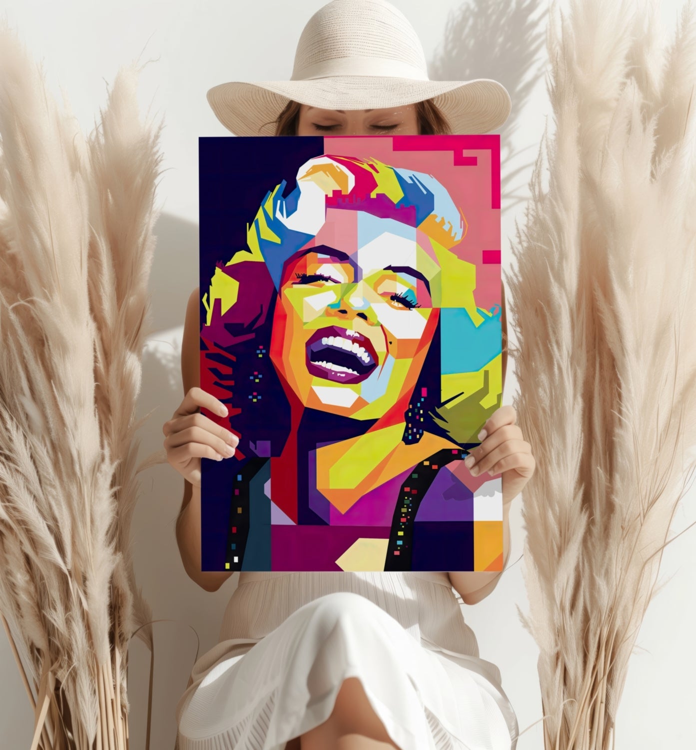 Hollywood Blonde Icon Aluminum Print