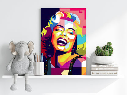 Hollywood Blonde Icon Aluminum Print