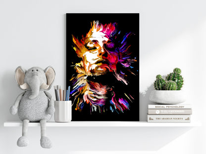 Colorful Portrait V3 Aluminum Print