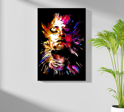 Colorful Portrait V3 Aluminum Print