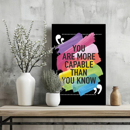 You Are Capable Aluminum Print