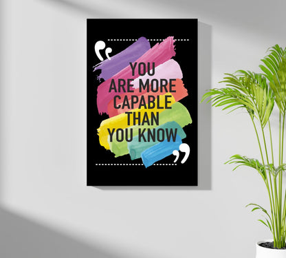 You Are Capable Aluminum Print