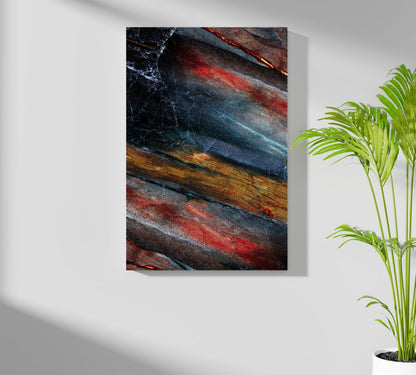 Abstract Colorful Marble Aluminum Print