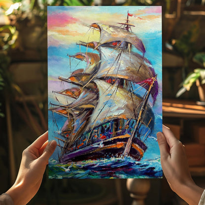 Old Ship Aluminum Print