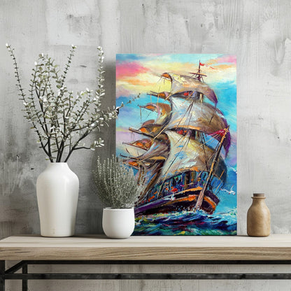 Old Ship Aluminum Print