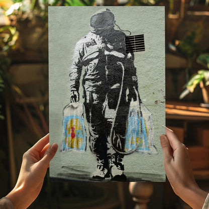 Space Grocery Aluminum Print