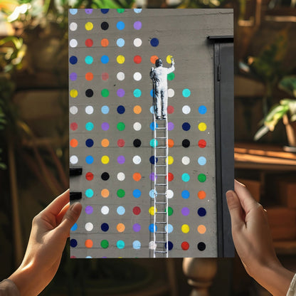 Street Art Dots Aluminum Print