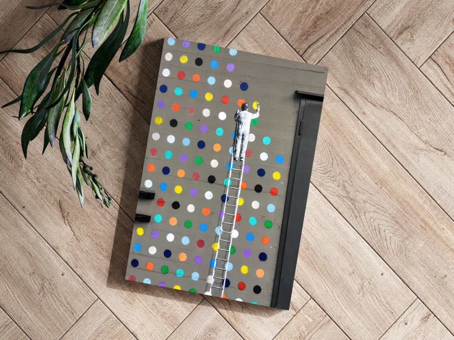 Street Art Dots Aluminum Print