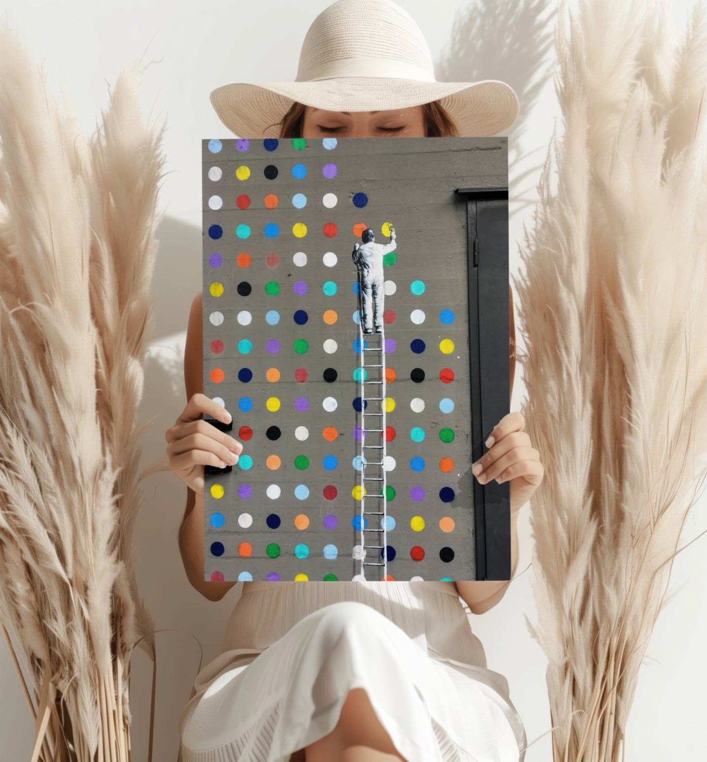 Street Art Dots Aluminum Print