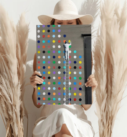 Street Art Dots Aluminum Print