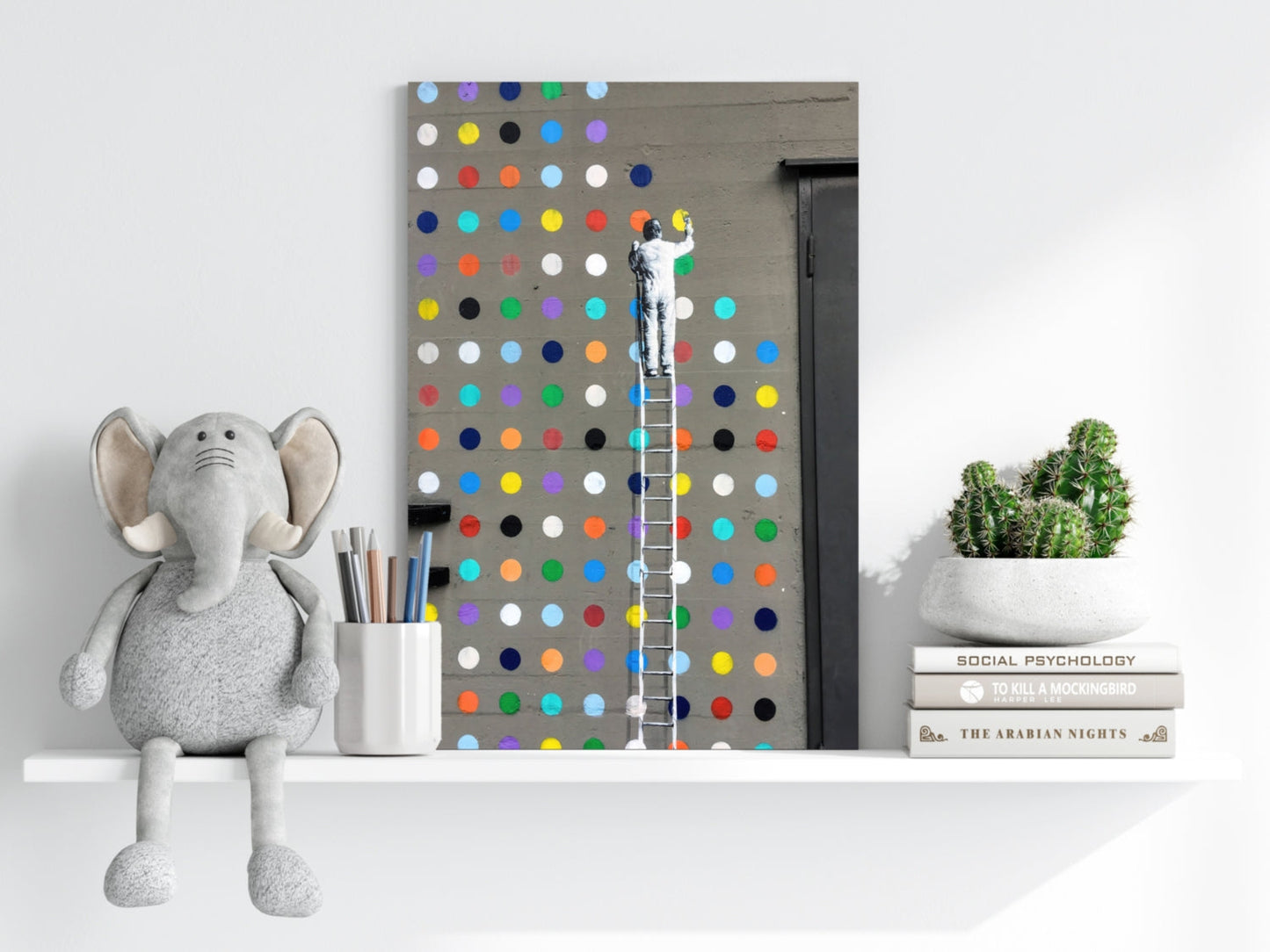 Street Art Dots Aluminum Print