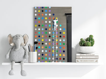 Street Art Dots Aluminum Print