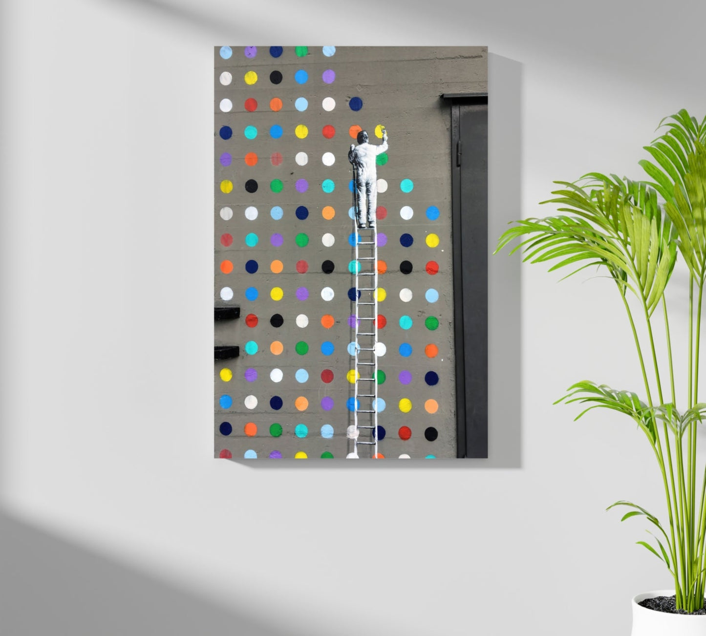 Street Art Dots Aluminum Print
