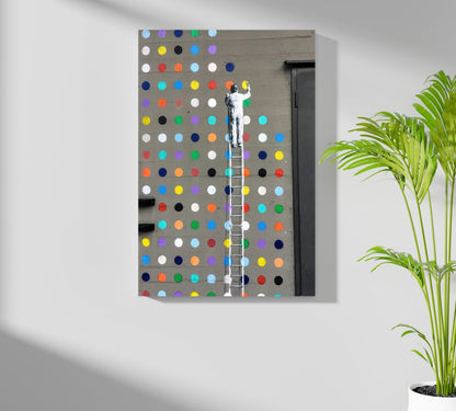 Street Art Dots Aluminum Print