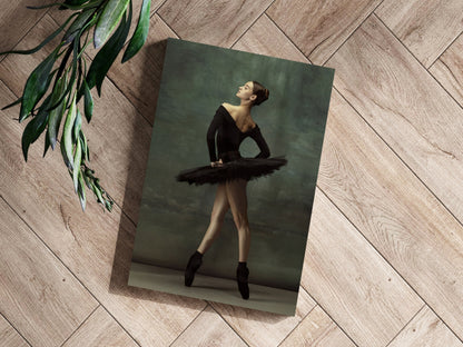 Black Tutu Ballerina Aluminum Print
