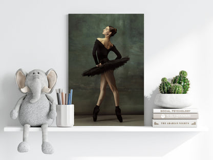 Black Tutu Ballerina Aluminum Print