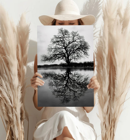 Alone Tree Aluminum Print