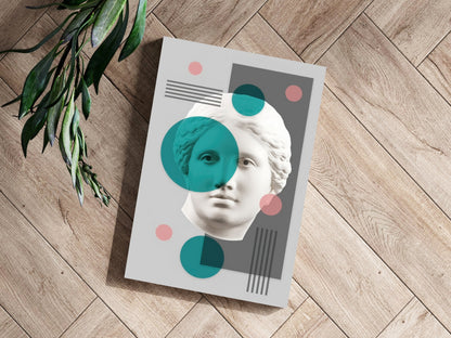 Contemporary Art Statue Head Aluminum Print