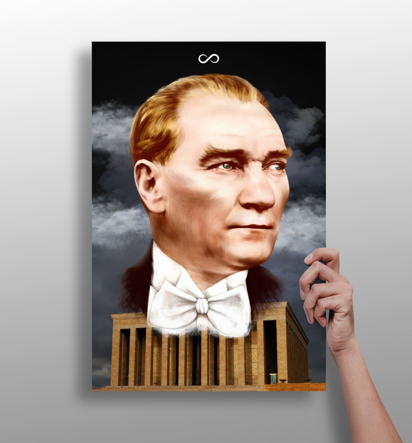 Ataturk and Anitkabir Aluminum Print
