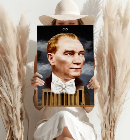 Ataturk and Anitkabir Aluminum Print