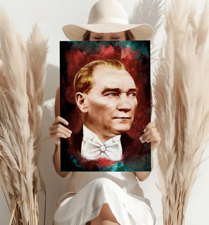 Ataturk Crimson Nebula Aluminum Print
