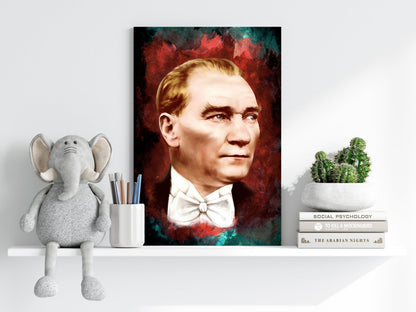 Ataturk Crimson Nebula Aluminum Print
