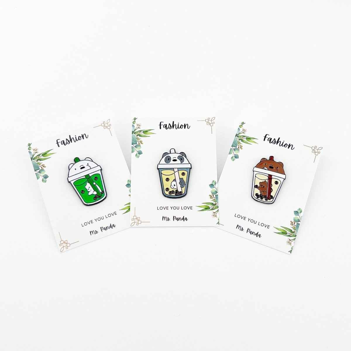 Fun Boba Drink Enamel Pin – Cup Shaped Pin for Collectors