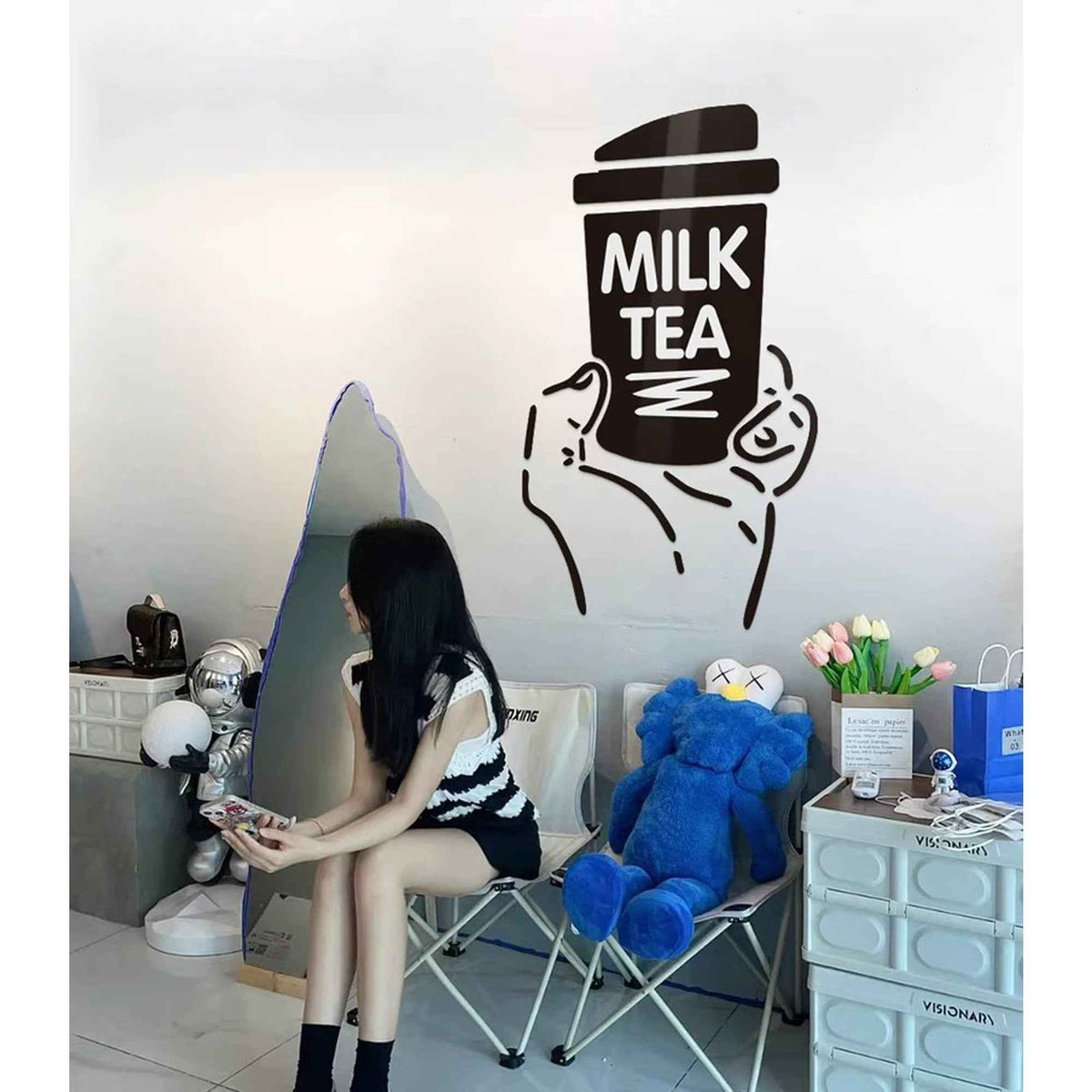 Boba Wall Art Decor – Acrylic Cafe and Tea Shop Decoration