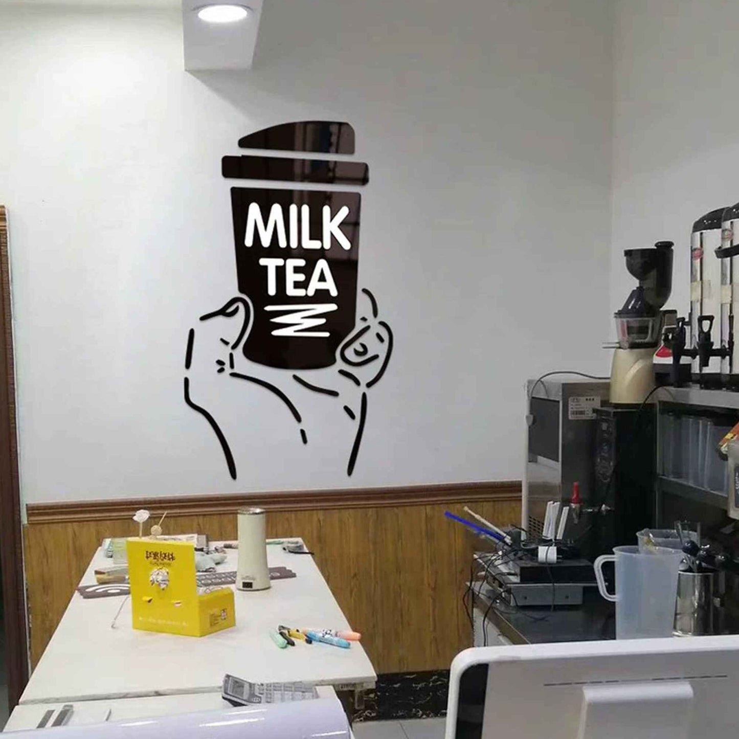Boba Wall Art Decor – Acrylic Cafe and Tea Shop Decoration