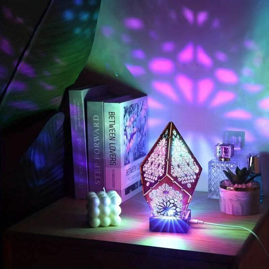 Bohemian Diamond Pole Star Projector Night Light Otarealm
