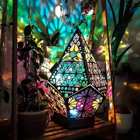 Bohemian Diamond Pole Star Projector Night Light Otarealm