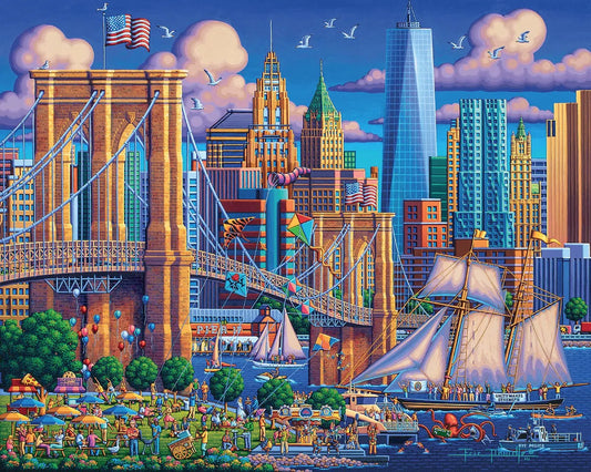 Brooklyn Bridge 1000 Piece Jigsaw Puzzle | Dowdle Puzzles