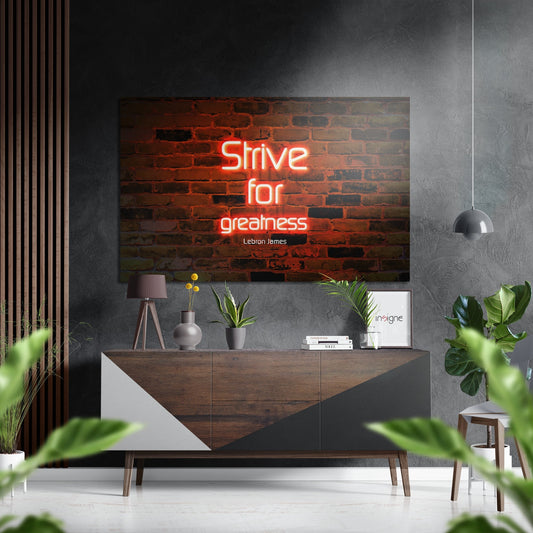Strive Brushed Aluminium Dibond Wall Art