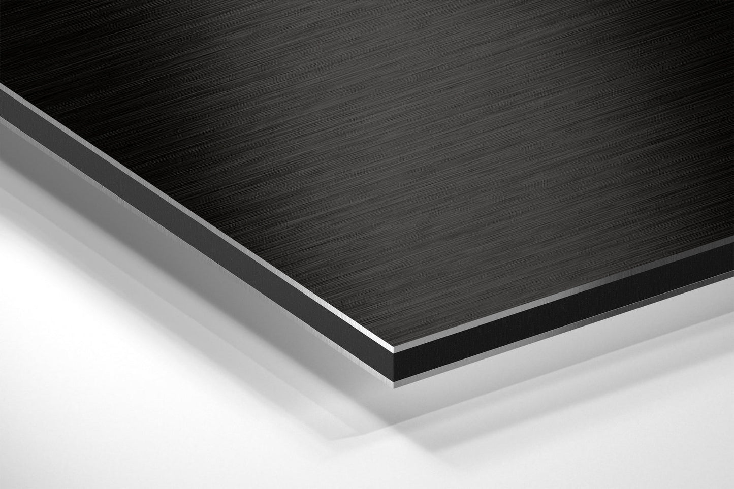 Binary Code Brain on Black Brushed Aluminium Dibond Wall Art