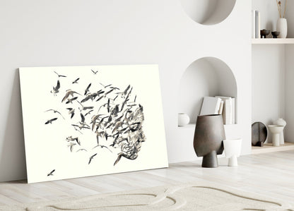 Free Thoughts Glass Wall Art