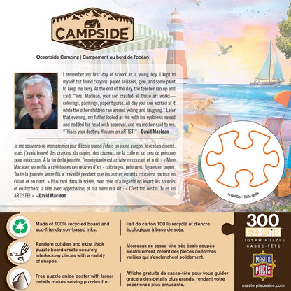Campside Oceanside Camping 300 Piece EZ Grip Jigsaw Puzzle | Masterpieces